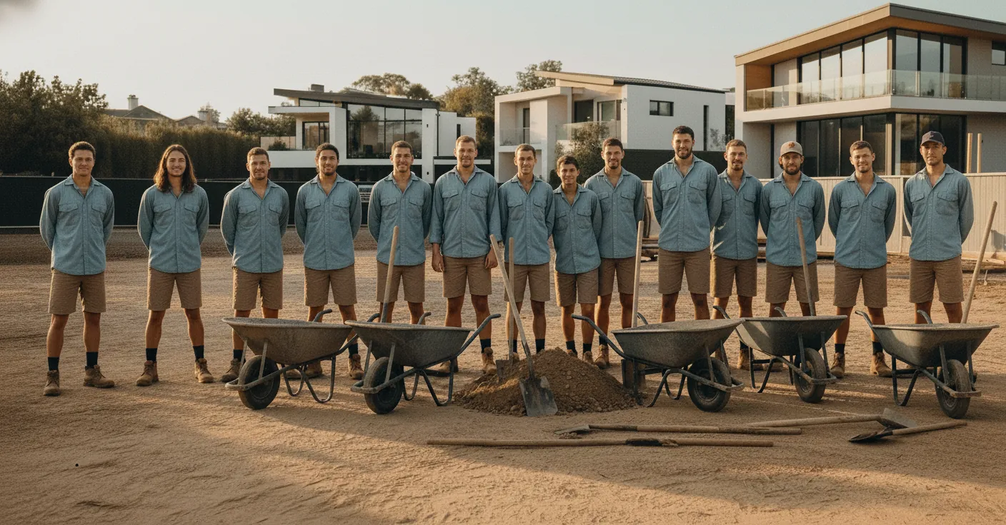 Leg-Up Labouring team at work